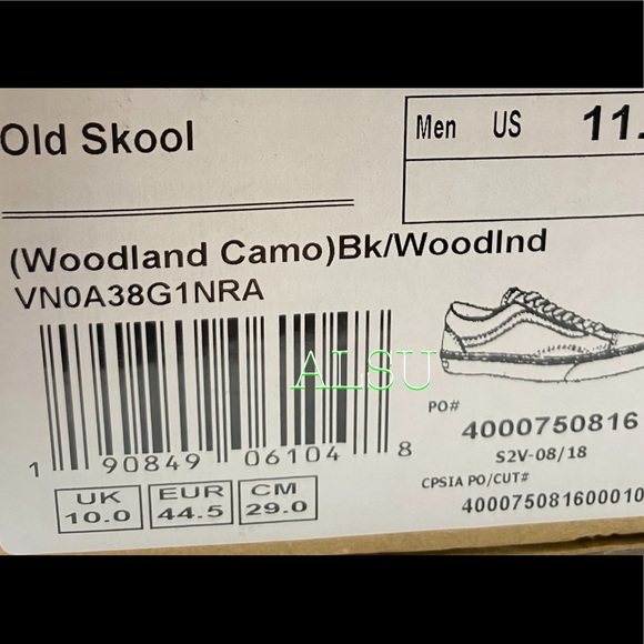 VANS Old Skool Woodland Camo Men’s Sneakers Canvas - Picture 11 of 11